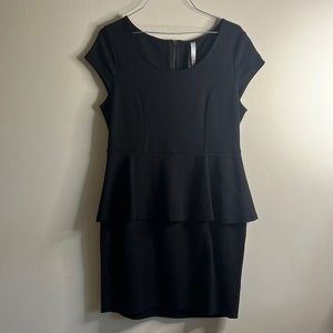 Black Peplum Dress